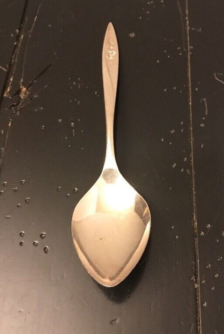 Oneida Community Silverplate Flatware Morning Rose 8.5" Serving Spoon Tablespoon